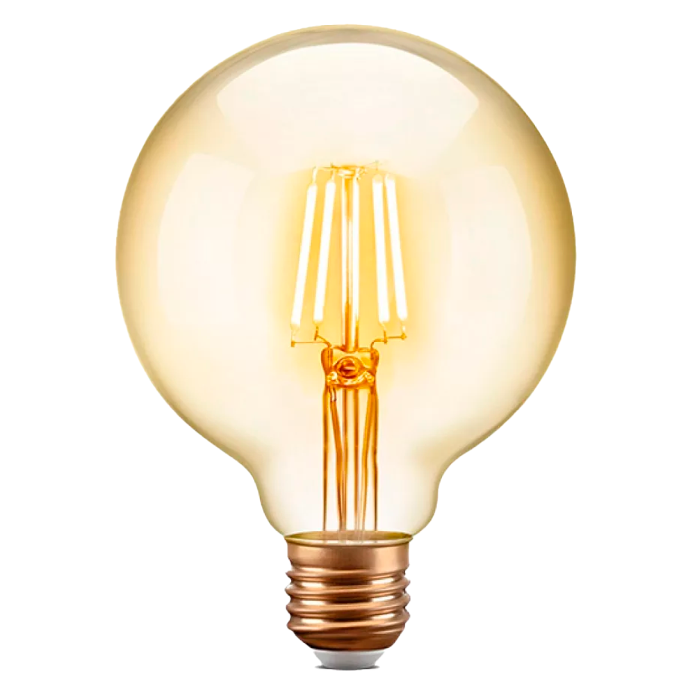 LAMPADA LED FILAMENTO G95 E27 4W 2700K BIV. MGSH INMETRO