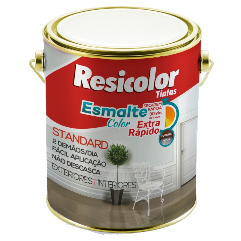 ESMALTE COLOR EXTRA-RAPIDO BRANCO 3,6L – RESICOLOR
