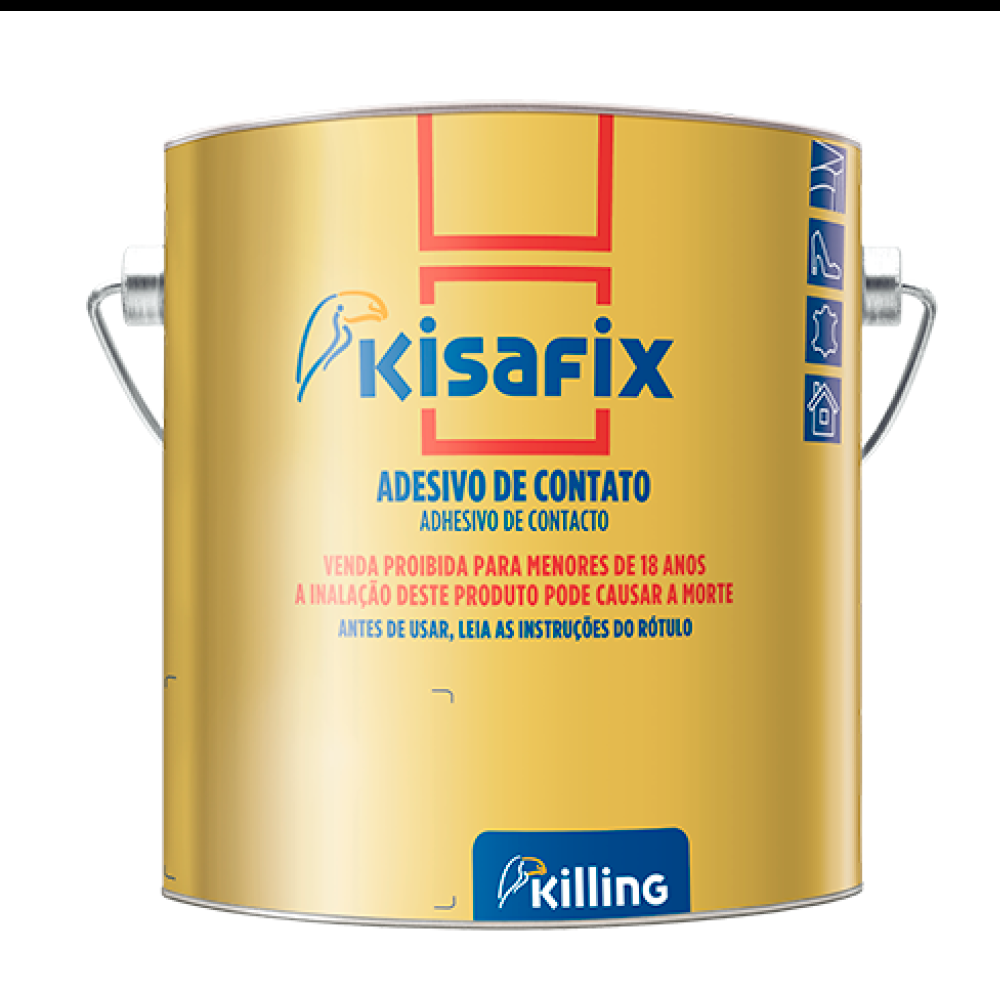 KISAFIX EXTRA, ADESIVO SOLVENTE A BASE DE BORRACHA – KILLING