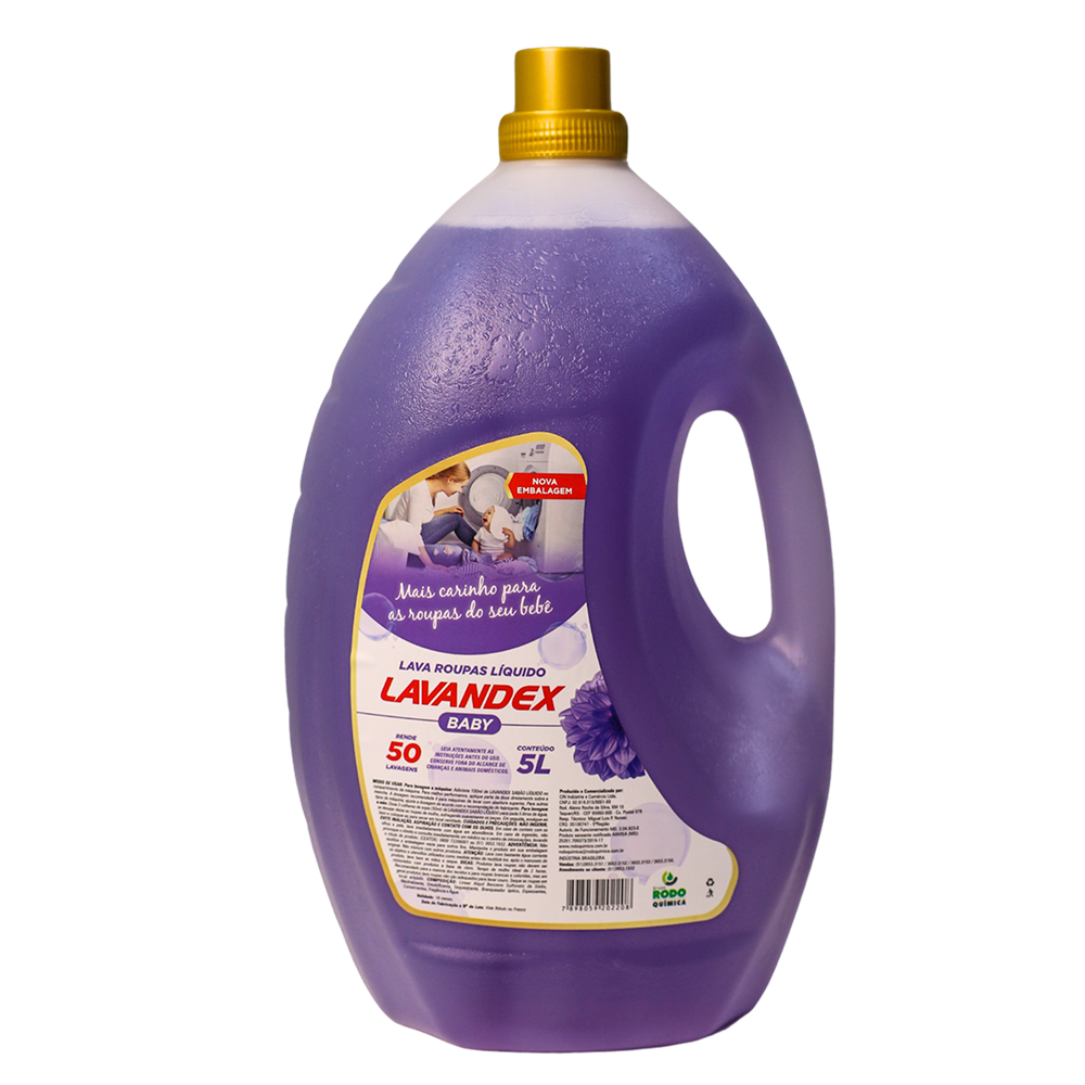 LAVA ROUPA LIQUIDO BABY 5L – LAVANDEX  