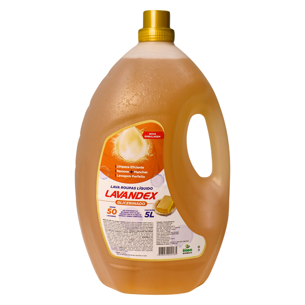 LAVA ROUPA LIQUIDO GLICERINADO 5L – LAVANDEX