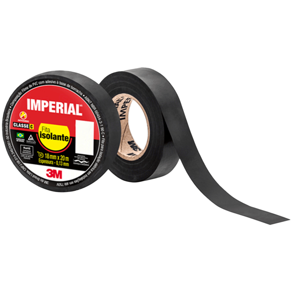 FITA ISOLANTE ANTI CHAMAS IMPERIAL18MMX20M – 3M