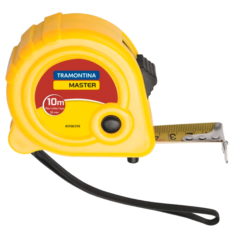 TRENA COM FITA DE ACO CAPACIDADE 10M, CORPO EM ABS – TRAMONTINA