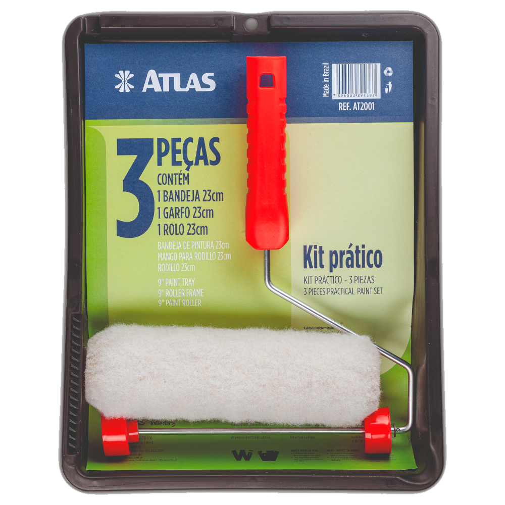CONJUNTO DE PINTURA PRATICO MULTIUSO 3PCS – ATLAS