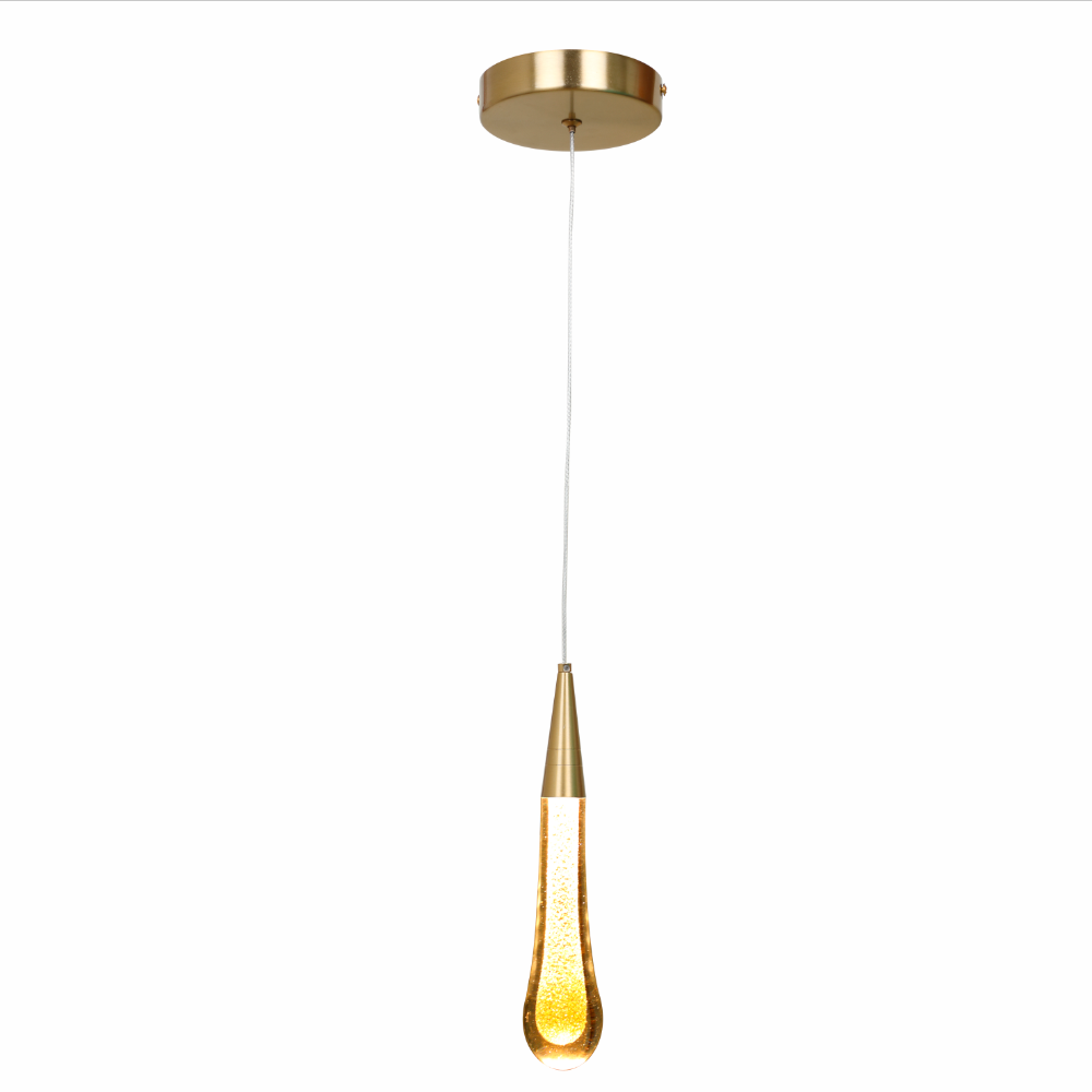 PENDENTE TIANA LED 50 GOLD BRASS ACO 3W 3000K AUTOVOLT UNICO