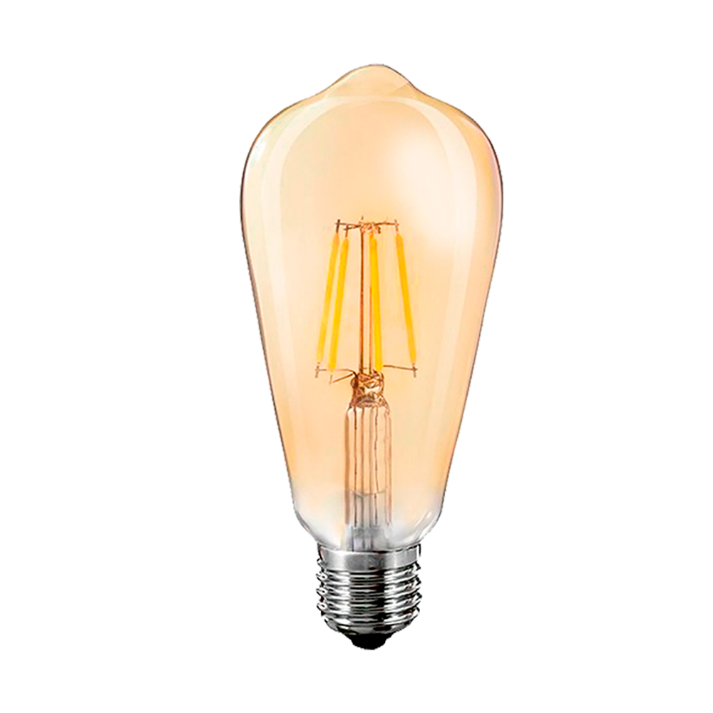 LAMPADA LED FILAMENTO ST64 E27 4W 2200K 400LM BIV. MGSH AMBAR – CRISTALLUX