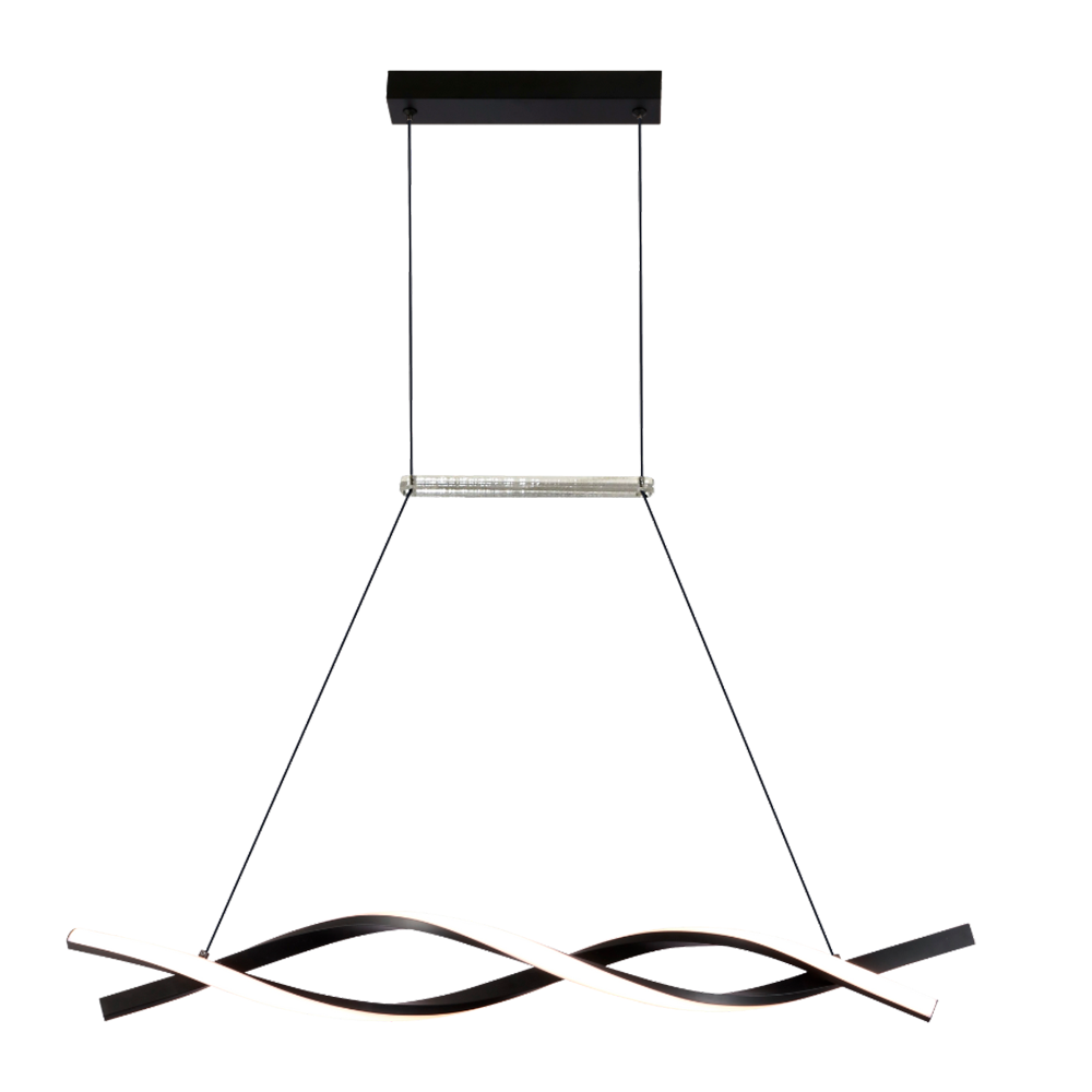 LUSTRE CRISTALL DECCOR ANSEN 25W 3000K BLACK (221858)